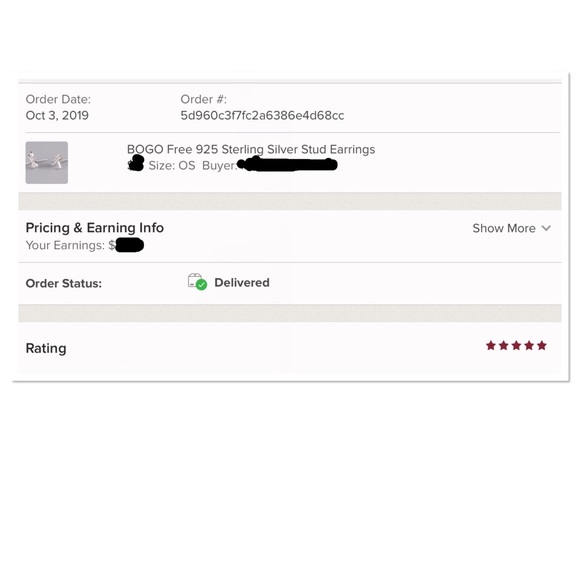 🔥3/$15 or 6/$25🔥925 Sterling silver Stud Earring - Picture 2 of 2